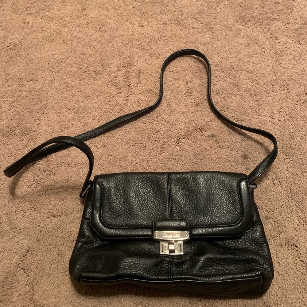calvin klein leather purse
